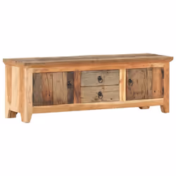 vidaXL Solid Acacia Wood and Reclaimed Wood TV Cabinet Stereo Stand Bedroom - Additional view 8