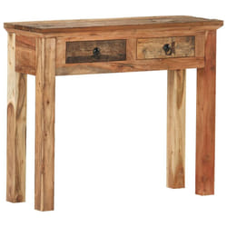 vidaXL Solid Acacia Wood and Reclaimed Wood Console Table Hall Telephone Table