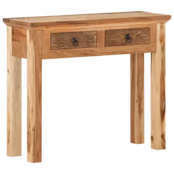 vidaXL Solid Acacia Wood and Reclaimed Wood Console Table Hall Telephone Table - Additional view 10