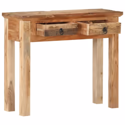 vidaXL Solid Acacia Wood and Reclaimed Wood Console Table Hall Telephone Table - Additional view 4
