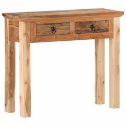 vidaXL Solid Acacia Wood and Reclaimed Wood Console Table Hall Telephone Table - Additional view 8