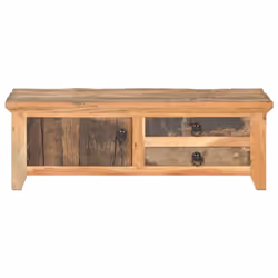 vidaXL Coffee Table Solid Reclaimed Wood Wooden Accent Couch Sofa Tea Table