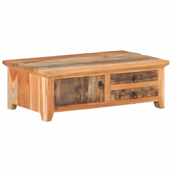 vidaXL Coffee Table Solid Reclaimed Wood Wooden Accent Couch Sofa Tea Table - Additional view 8