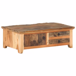vidaXL Coffee Table Solid Reclaimed Wood Wooden Accent Couch Sofa Tea Table - Additional view 9