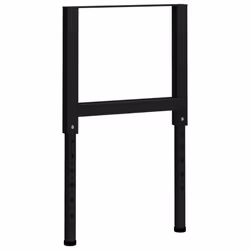 vidaXL 2x Adjustable Work Bench Frames Metal Black Work Table Leg Furniture