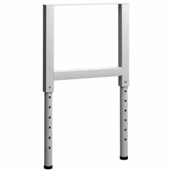 vidaXL 2x Adjustable Work Bench Frames Metal Grey Work Table Leg Furniture - Additional view 2