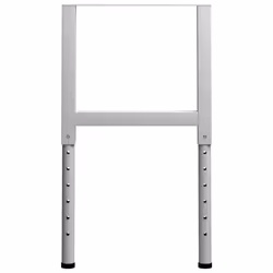 vidaXL 2x Adjustable Work Bench Frames Metal Grey Work Table Leg Furniture - Additional view 3
