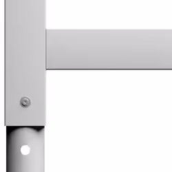 vidaXL 2x Adjustable Work Bench Frames Metal Grey Furniture Work Table Leg - Additional view 6