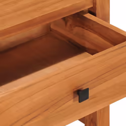 vidaXL Desk with 2 Drawers 100x40x45 cm Recycled Teak Wood Work Console Table - Additional view 7