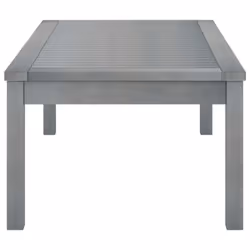 vidaXL Solid Acacia Wood Coffee Table Grey Wooden Accent Couch Sofa Tea Table