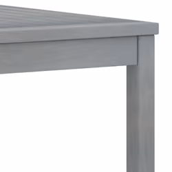vidaXL Solid Acacia Wood Coffee Table Grey Wooden Accent Couch Sofa Tea Table - Additional view 4