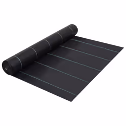 vidaXL Weed & Root Control Mat Black 2x50 m PP Ground Cover Barrier Fabric