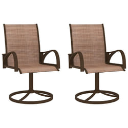 VidaXL 312278 outdoor chair Terrace Steel, Textile Brown