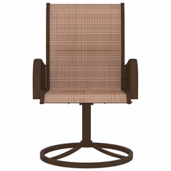 VidaXL 312278 outdoor chair Terrace Steel, Textile Brown