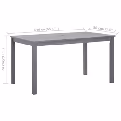 VidaXL 311849 outdoor table Grey - Additional view 6