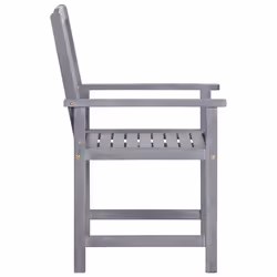 VidaXL 311875 outdoor chair Terrace Acacia wood Grey - Additional view 4