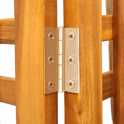 vidaXL Solid Acacia Wood 3-Panel Room Divider 121x2x170 cm Decorative Screen - Additional view 5