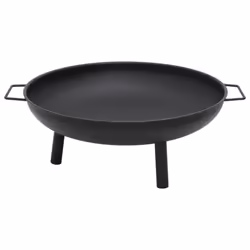 vidaXL Fire Pit Steel Outdoor Fireplace Patio Heater Garden Furace Burner Tool