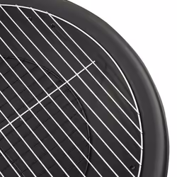 vidaXL 2-in-1 Fire Pit and BBQ with Poker Steel Patio Charcoal Grill Fireplace - Additional view 6
