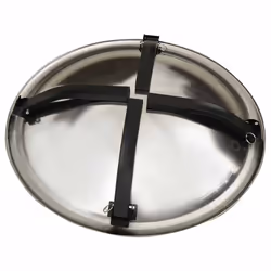 vidaXL 2-in-1 Fire Pit and BBQ with Poker Stainless Steel Fireplace Patio - Additional view 7