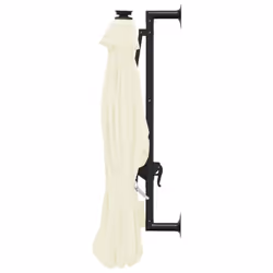 vidaXL Wall-mounted Garden Parasol with LEDs Sunshade Outdoor Umbrella Sand - Additional view 4