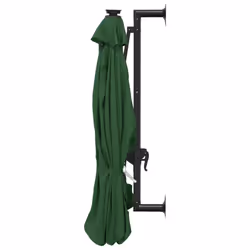 vidaXL Wall-mounted Garden Parasol with LEDs Sunshade Outdoor Umbrella Green - Additional view 5