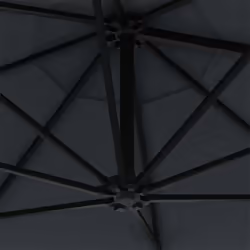 vidaXL Wall-mounted Garden Parasol with LEDs Shade Outdoor Umbrella Anthracite - Additional view 7