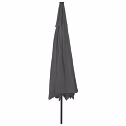 vidaXL Garden Parasol with LED Lights Sunshade Outdoor Umbrella Anthracite - Additional view 4