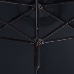 vidaXL Double Garden Parasol with Steel Pole Shade Outdoor Umbrella Anthracite