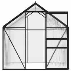 vidaXL Greenhouse Anthracite Aluminium 2.47 mÂ² Garden Shed Tomato Hothouse