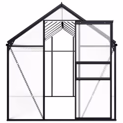 vidaXL Greenhouse Anthracite Aluminium Plant Grow Nursery Protection House