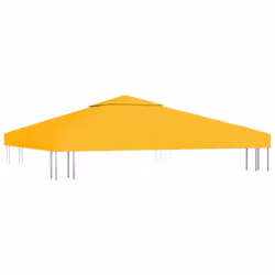 vidaXL 2-Tier Gazebo Top Cover 310 g/mÂ² 3x3 m Yellow Garden Replacement Canopy - Additional view 4