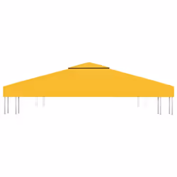 vidaXL 2-Tier Gazebo Top Cover 310 g/mÂ² 3x3 m Yellow Garden Replacement Canopy - Additional view 5