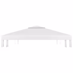 vidaXL 2-Tier Gazebo Top Cover 310 g/mÂ² 3x3 m White Garden Replacement Canopy - Additional view 4