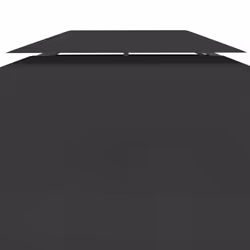 vidaXL 2-Tier Gazebo Top Cover 310 g/mÂ² 4x3 m Black Garden Replacement Canopy - Additional view 5