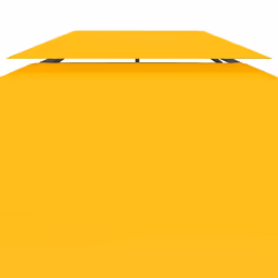 vidaXL 2-Tier Gazebo Top Cover 310 g/mÂ² 4x3 m Yellow Garden Replacement Canopy - Additional view 6