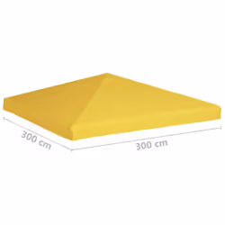 vidaXL Gazebo Top Cover 270 g/mÂ² 3x3 m Yellow Garden Patio Replacement Canopy - Additional view 5