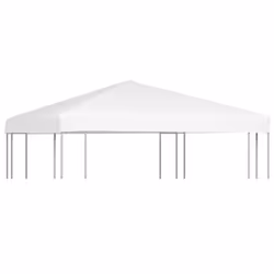 vidaXL Gazebo Top Cover 270 g/mÂ² 3x3 m White Garden Replacement Canopy Roof - Additional view 4