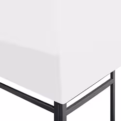 vidaXL Gazebo Top Cover 270 g/mÂ² 3x3 m White Garden Replacement Canopy Roof - Additional view 5