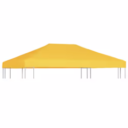 vidaXL Gazebo Top Cover 270 g/mÂ² 4x3 m Yellow Garden Replacement Canopy Roof
