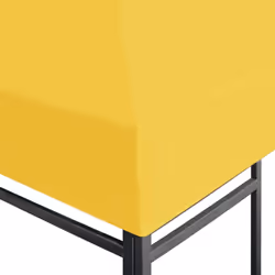 vidaXL Gazebo Top Cover 270 g/mÂ² 4x3 m Yellow Garden Replacement Canopy Roof - Additional view 6