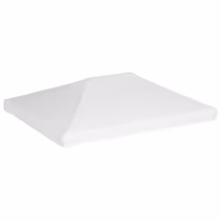 vidaXL Gazebo Top Cover 270 g/mÂ² 4x3 m White Garden Replacement Canopy Roof