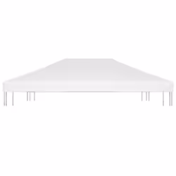 vidaXL Gazebo Top Cover 270 g/mÂ² 4x3 m White Garden Replacement Canopy Roof - Additional view 4