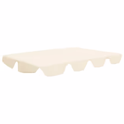 vidaXL Replacement Canopy for Garden Swing Outdoor Sunshade Gazebo Top Cream