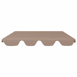 vidaXL Replacement Canopy for Garden Swing Outdoor Sunshade Gazebo Top Taupe