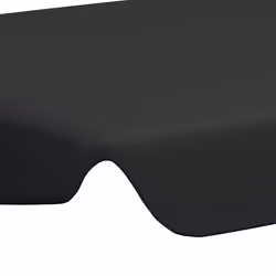 vidaXL Replacement Canopy for Garden Swing Outdoor Sunshade Gazebo Top Black - Additional view 4