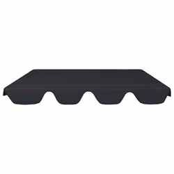 vidaXL Replacement Canopy for Garden Swing Outdoor Sunshade Gazebo Top Black