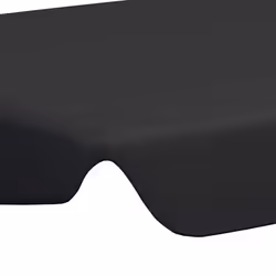 vidaXL Replacement Canopy for Garden Swing Outdoor Sunshade Gazebo Top Black