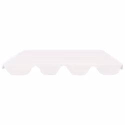 vidaXL Replacement Canopy for Garden Swing Outdoor Sunshade Gazebo Top White