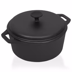 vidaXL Pot Cast Iron Pot Roaster Cooking Stock Gill Kitchen Camping Barbecue